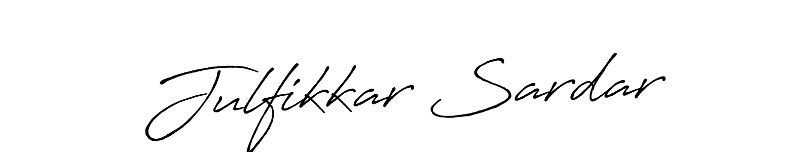 Use a signature maker to create a handwritten signature online. With this signature software, you can design (Antro_Vectra_Bolder) your own signature for name Julfikkar Sardar. Julfikkar Sardar signature style 7 images and pictures png