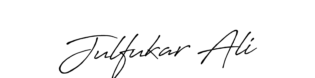 Julfukar Ali stylish signature style. Best Handwritten Sign (Antro_Vectra_Bolder) for my name. Handwritten Signature Collection Ideas for my name Julfukar Ali. Julfukar Ali signature style 7 images and pictures png