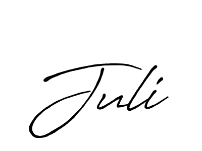 Also You can easily find your signature by using the search form. We will create Juli name handwritten signature images for you free of cost using Antro_Vectra_Bolder sign style. Juli signature style 7 images and pictures png