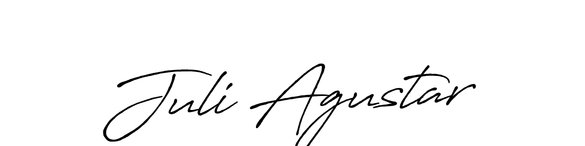 Similarly Antro_Vectra_Bolder is the best handwritten signature design. Signature creator online .You can use it as an online autograph creator for name Juli Agustar. Juli Agustar signature style 7 images and pictures png