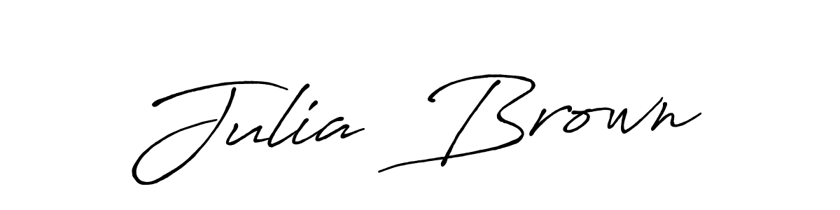 The best way (Antro_Vectra_Bolder) to make a short signature is to pick only two or three words in your name. The name Julia  Brown include a total of six letters. For converting this name. Julia  Brown signature style 7 images and pictures png