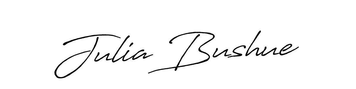 Also we have Julia Bushue name is the best signature style. Create professional handwritten signature collection using Antro_Vectra_Bolder autograph style. Julia Bushue signature style 7 images and pictures png