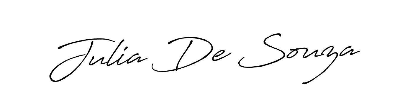 Also we have Julia De Souza name is the best signature style. Create professional handwritten signature collection using Antro_Vectra_Bolder autograph style. Julia De Souza signature style 7 images and pictures png