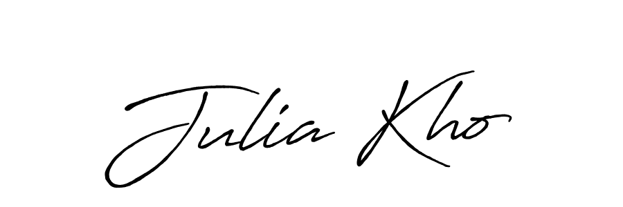 Julia Kho stylish signature style. Best Handwritten Sign (Antro_Vectra_Bolder) for my name. Handwritten Signature Collection Ideas for my name Julia Kho. Julia Kho signature style 7 images and pictures png