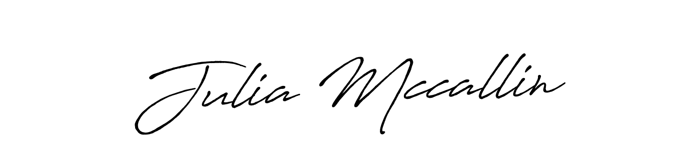 Create a beautiful signature design for name Julia Mccallin. With this signature (Antro_Vectra_Bolder) fonts, you can make a handwritten signature for free. Julia Mccallin signature style 7 images and pictures png