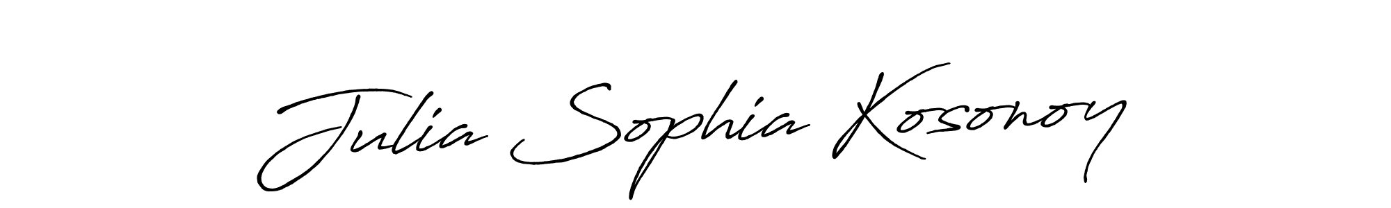 How to Draw Julia Sophia Kosonoy signature style? Antro_Vectra_Bolder is a latest design signature styles for name Julia Sophia Kosonoy. Julia Sophia Kosonoy signature style 7 images and pictures png