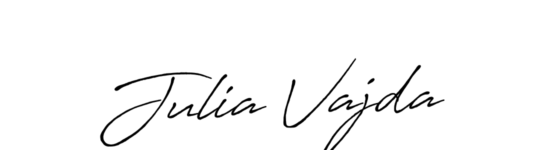 Similarly Antro_Vectra_Bolder is the best handwritten signature design. Signature creator online .You can use it as an online autograph creator for name Julia Vajda. Julia Vajda signature style 7 images and pictures png