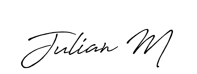 Once you've used our free online signature maker to create your best signature Antro_Vectra_Bolder style, it's time to enjoy all of the benefits that Julian M name signing documents. Julian M signature style 7 images and pictures png