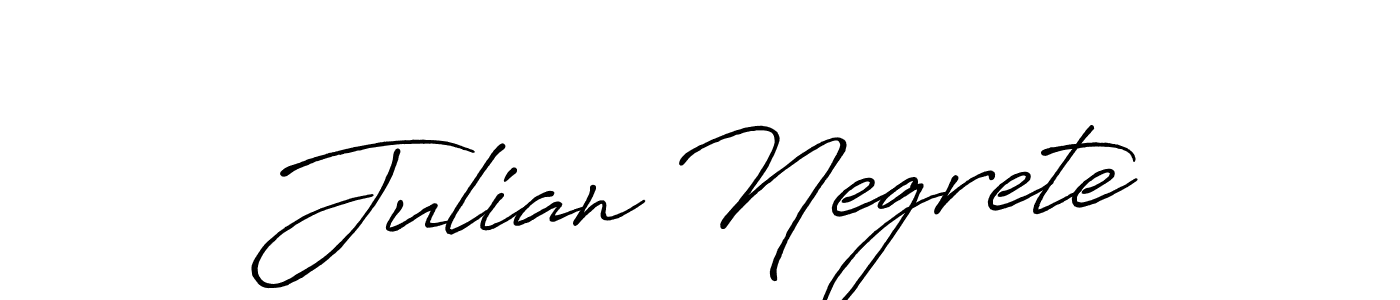 How to make Julian Negrete name signature. Use Antro_Vectra_Bolder style for creating short signs online. This is the latest handwritten sign. Julian Negrete signature style 7 images and pictures png