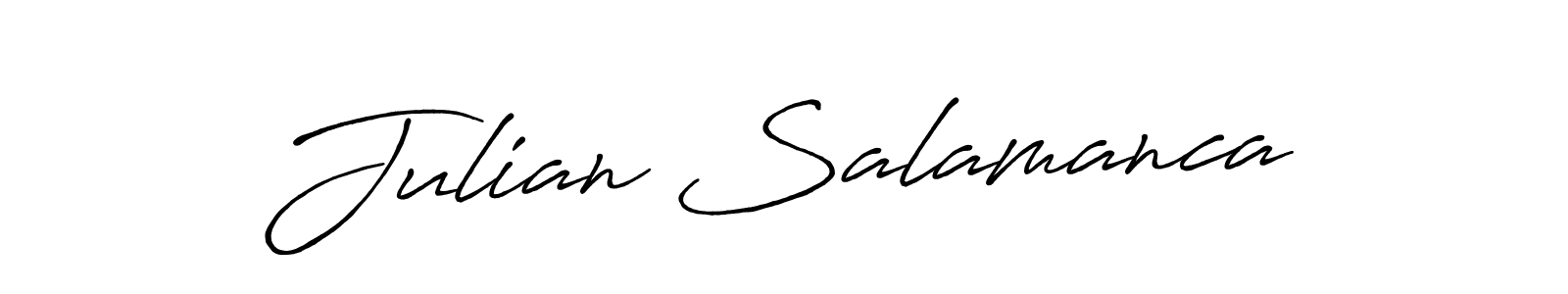 Make a beautiful signature design for name Julian Salamanca. With this signature (Antro_Vectra_Bolder) style, you can create a handwritten signature for free. Julian Salamanca signature style 7 images and pictures png