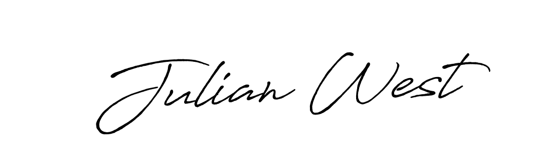 Create a beautiful signature design for name Julian West. With this signature (Antro_Vectra_Bolder) fonts, you can make a handwritten signature for free. Julian West signature style 7 images and pictures png