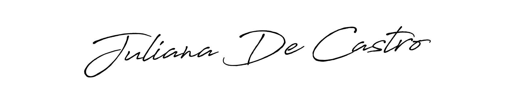 You should practise on your own different ways (Antro_Vectra_Bolder) to write your name (Juliana De Castro) in signature. don't let someone else do it for you. Juliana De Castro signature style 7 images and pictures png