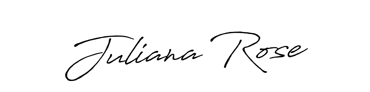 How to make Juliana Rose signature? Antro_Vectra_Bolder is a professional autograph style. Create handwritten signature for Juliana Rose name. Juliana Rose signature style 7 images and pictures png