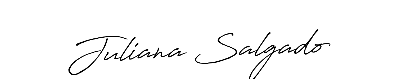 The best way (Antro_Vectra_Bolder) to make a short signature is to pick only two or three words in your name. The name Juliana Salgado include a total of six letters. For converting this name. Juliana Salgado signature style 7 images and pictures png