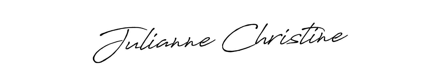 Use a signature maker to create a handwritten signature online. With this signature software, you can design (Antro_Vectra_Bolder) your own signature for name Julianne Christine. Julianne Christine signature style 7 images and pictures png