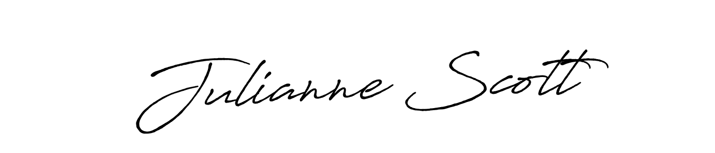 Julianne Scott stylish signature style. Best Handwritten Sign (Antro_Vectra_Bolder) for my name. Handwritten Signature Collection Ideas for my name Julianne Scott. Julianne Scott signature style 7 images and pictures png