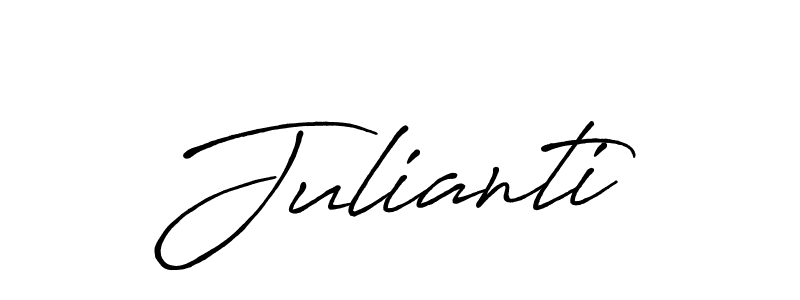 It looks lik you need a new signature style for name Julianti. Design unique handwritten (Antro_Vectra_Bolder) signature with our free signature maker in just a few clicks. Julianti signature style 7 images and pictures png