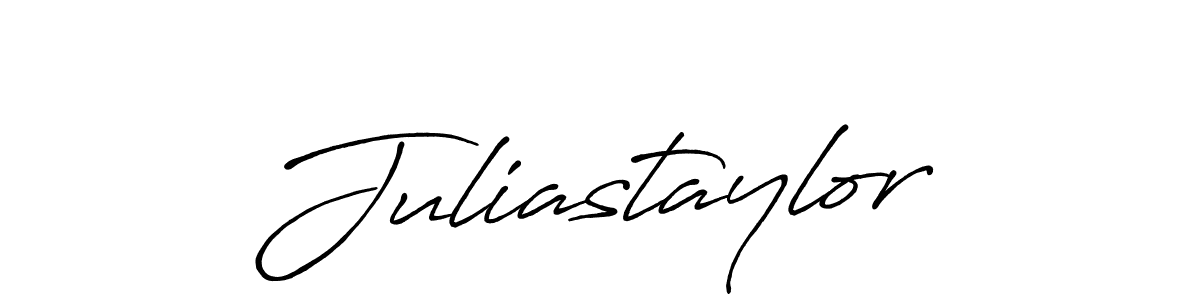 Juliastaylor stylish signature style. Best Handwritten Sign (Antro_Vectra_Bolder) for my name. Handwritten Signature Collection Ideas for my name Juliastaylor. Juliastaylor signature style 7 images and pictures png