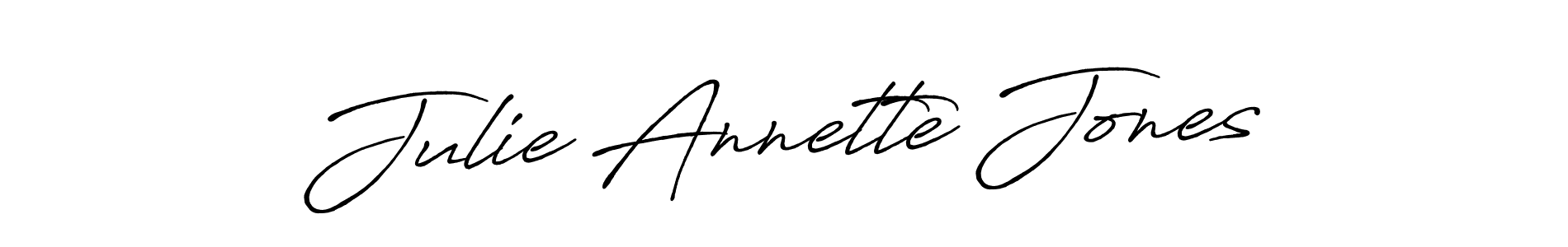 Julie Annette Jones stylish signature style. Best Handwritten Sign (Antro_Vectra_Bolder) for my name. Handwritten Signature Collection Ideas for my name Julie Annette Jones. Julie Annette Jones signature style 7 images and pictures png