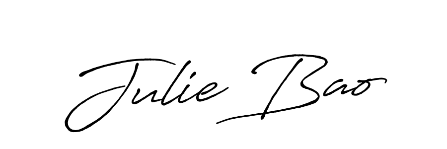 Design your own signature with our free online signature maker. With this signature software, you can create a handwritten (Antro_Vectra_Bolder) signature for name Julie Bao. Julie Bao signature style 7 images and pictures png
