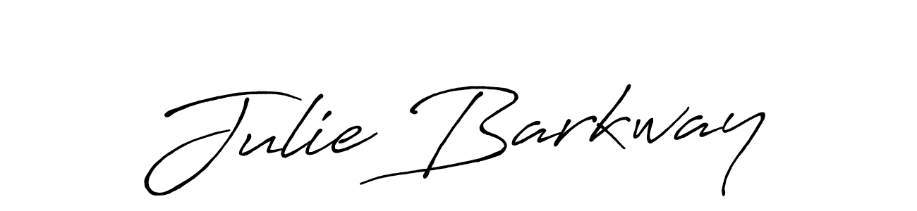 The best way (Antro_Vectra_Bolder) to make a short signature is to pick only two or three words in your name. The name Julie Barkway include a total of six letters. For converting this name. Julie Barkway signature style 7 images and pictures png