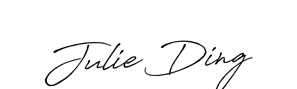 if you are searching for the best signature style for your name Julie Ding. so please give up your signature search. here we have designed multiple signature styles  using Antro_Vectra_Bolder. Julie Ding signature style 7 images and pictures png