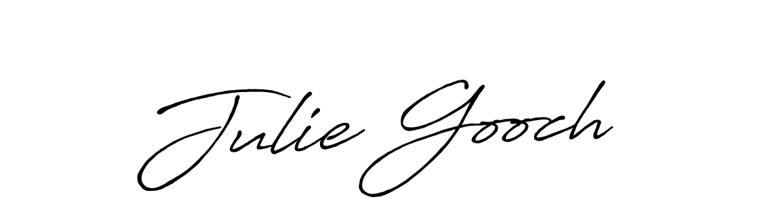 Julie Gooch stylish signature style. Best Handwritten Sign (Antro_Vectra_Bolder) for my name. Handwritten Signature Collection Ideas for my name Julie Gooch. Julie Gooch signature style 7 images and pictures png