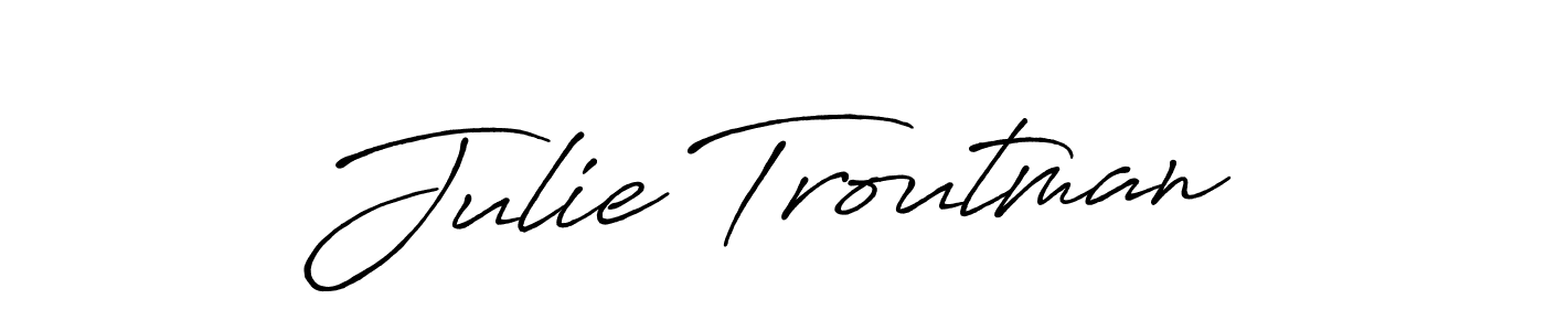 Use a signature maker to create a handwritten signature online. With this signature software, you can design (Antro_Vectra_Bolder) your own signature for name Julie Troutman. Julie Troutman signature style 7 images and pictures png