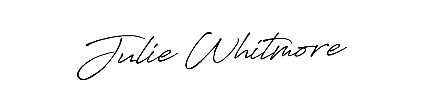 Antro_Vectra_Bolder is a professional signature style that is perfect for those who want to add a touch of class to their signature. It is also a great choice for those who want to make their signature more unique. Get Julie Whitmore name to fancy signature for free. Julie Whitmore signature style 7 images and pictures png