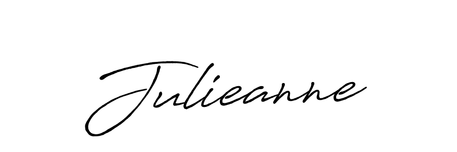 Design your own signature with our free online signature maker. With this signature software, you can create a handwritten (Antro_Vectra_Bolder) signature for name Julieanne. Julieanne signature style 7 images and pictures png