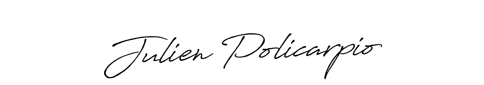 You should practise on your own different ways (Antro_Vectra_Bolder) to write your name (Julien Policarpio) in signature. don't let someone else do it for you. Julien Policarpio signature style 7 images and pictures png