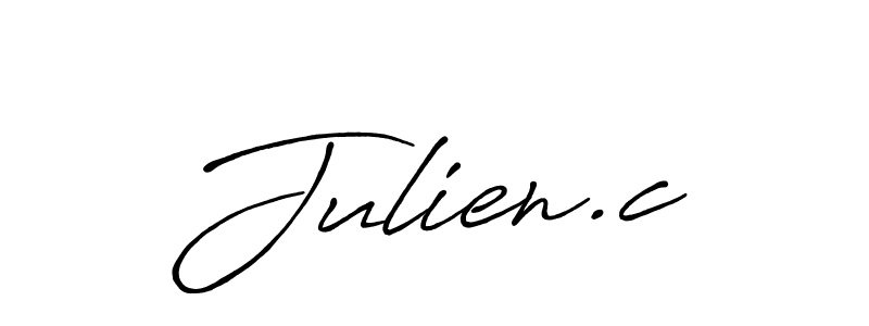 Use a signature maker to create a handwritten signature online. With this signature software, you can design (Antro_Vectra_Bolder) your own signature for name Julien.c. Julien.c signature style 7 images and pictures png