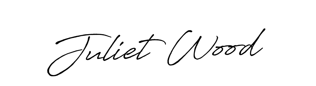 Use a signature maker to create a handwritten signature online. With this signature software, you can design (Antro_Vectra_Bolder) your own signature for name Juliet Wood. Juliet Wood signature style 7 images and pictures png