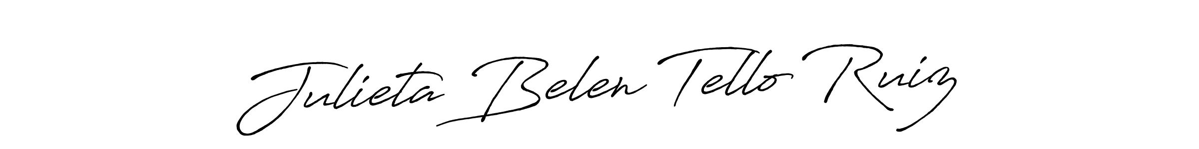 Make a short Julieta Belen Tello Ruiz signature style. Manage your documents anywhere anytime using Antro_Vectra_Bolder. Create and add eSignatures, submit forms, share and send files easily. Julieta Belen Tello Ruiz signature style 7 images and pictures png