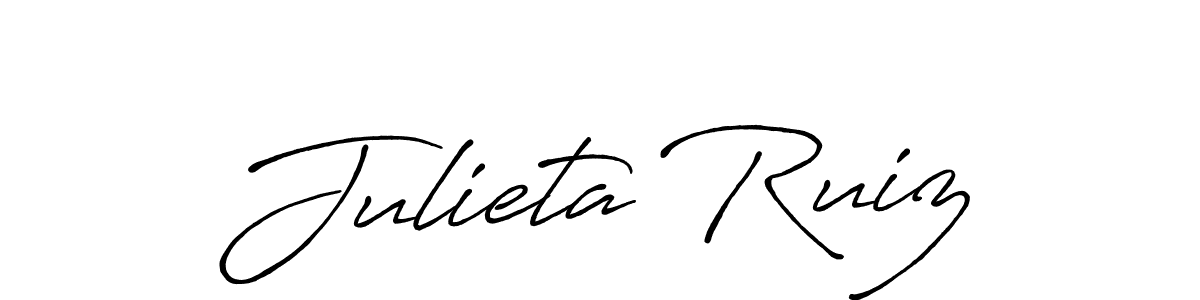 Antro_Vectra_Bolder is a professional signature style that is perfect for those who want to add a touch of class to their signature. It is also a great choice for those who want to make their signature more unique. Get Julieta Ruiz name to fancy signature for free. Julieta Ruiz signature style 7 images and pictures png