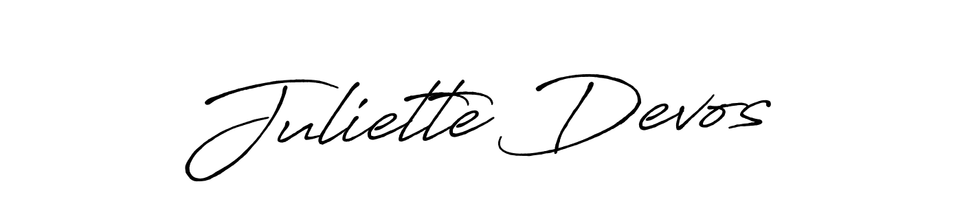 Make a short Juliette Devos signature style. Manage your documents anywhere anytime using Antro_Vectra_Bolder. Create and add eSignatures, submit forms, share and send files easily. Juliette Devos signature style 7 images and pictures png