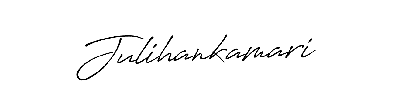 Design your own signature with our free online signature maker. With this signature software, you can create a handwritten (Antro_Vectra_Bolder) signature for name Julihankamari. Julihankamari signature style 7 images and pictures png