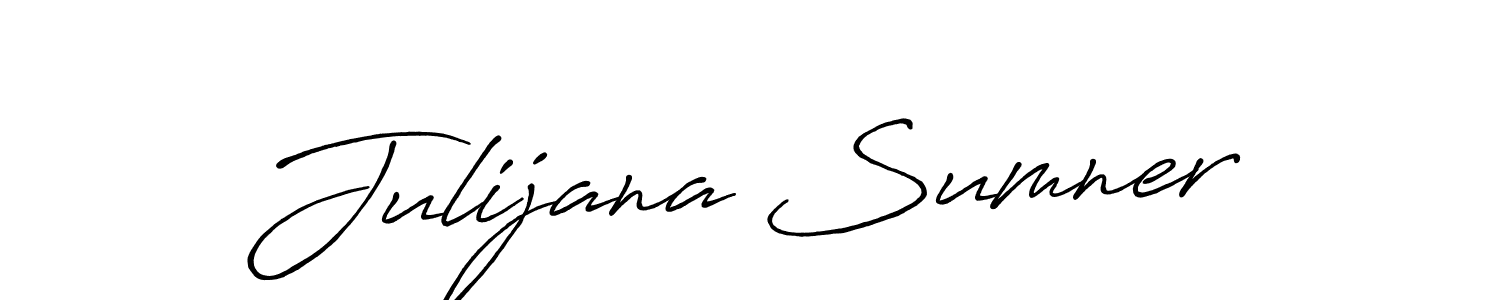 Use a signature maker to create a handwritten signature online. With this signature software, you can design (Antro_Vectra_Bolder) your own signature for name Julijana Sumner. Julijana Sumner signature style 7 images and pictures png