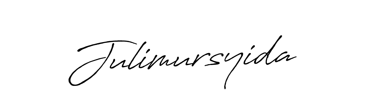 Create a beautiful signature design for name Julimursyida. With this signature (Antro_Vectra_Bolder) fonts, you can make a handwritten signature for free. Julimursyida signature style 7 images and pictures png