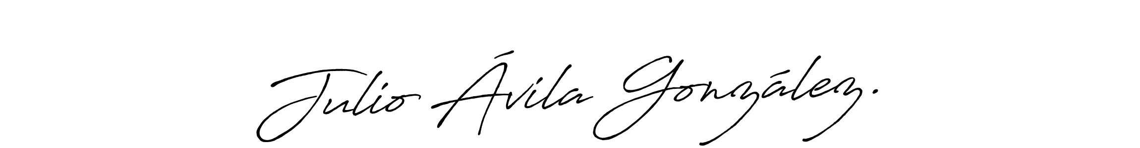 Create a beautiful signature design for name Julio Ávila González.. With this signature (Antro_Vectra_Bolder) fonts, you can make a handwritten signature for free. Julio Ávila González. signature style 7 images and pictures png