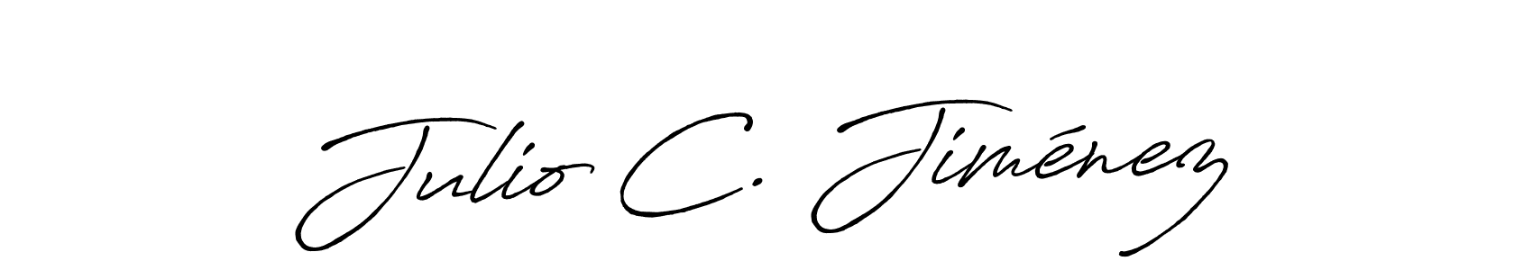 The best way (Antro_Vectra_Bolder) to make a short signature is to pick only two or three words in your name. The name Julio C. Jiménez include a total of six letters. For converting this name. Julio C. Jiménez signature style 7 images and pictures png