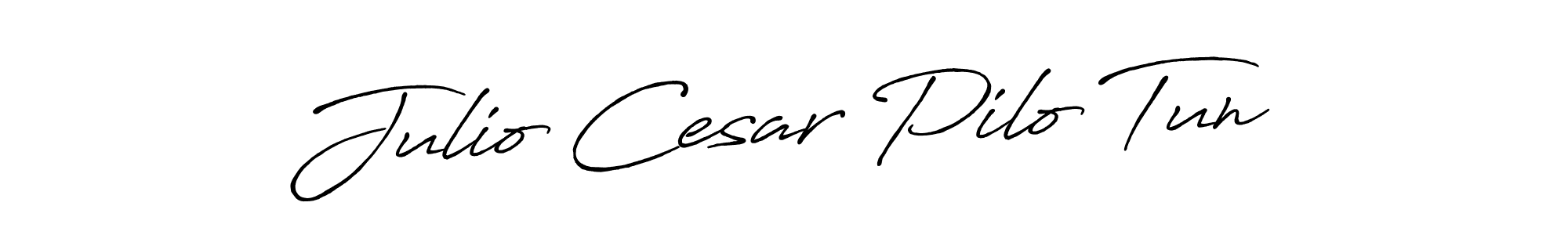 How to make Julio Cesar Pilo Tun signature? Antro_Vectra_Bolder is a professional autograph style. Create handwritten signature for Julio Cesar Pilo Tun name. Julio Cesar Pilo Tun signature style 7 images and pictures png