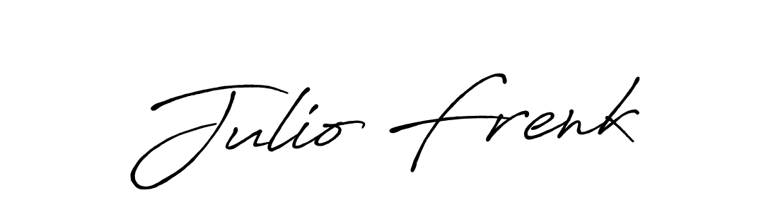 How to make Julio Frenk signature? Antro_Vectra_Bolder is a professional autograph style. Create handwritten signature for Julio Frenk name. Julio Frenk signature style 7 images and pictures png