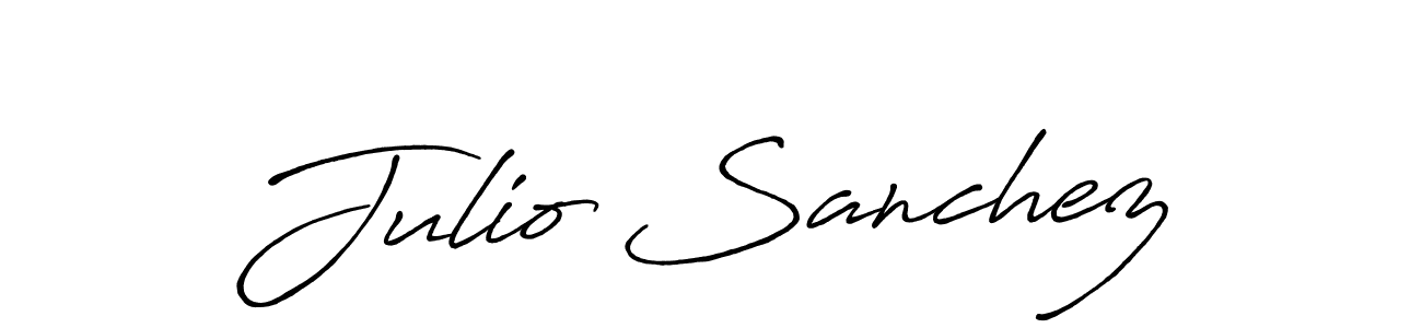 This is the best signature style for the Julio Sanchez name. Also you like these signature font (Antro_Vectra_Bolder). Mix name signature. Julio Sanchez signature style 7 images and pictures png