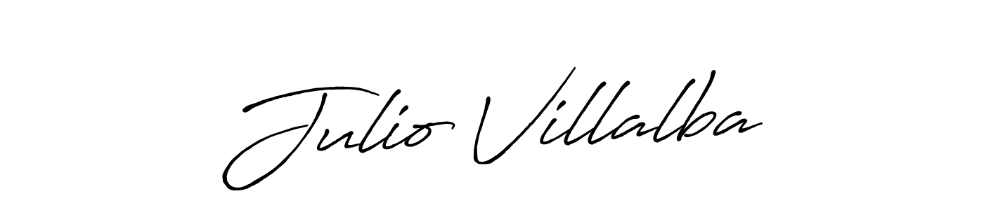 It looks lik you need a new signature style for name Julio Villalba. Design unique handwritten (Antro_Vectra_Bolder) signature with our free signature maker in just a few clicks. Julio Villalba signature style 7 images and pictures png