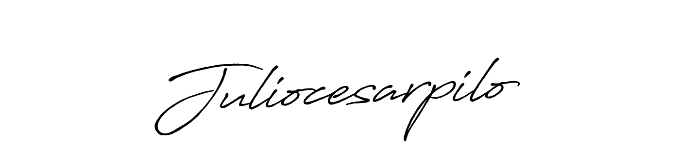 Use a signature maker to create a handwritten signature online. With this signature software, you can design (Antro_Vectra_Bolder) your own signature for name Juliocesarpilo. Juliocesarpilo signature style 7 images and pictures png