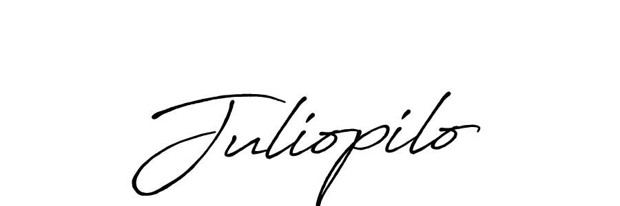 The best way (Antro_Vectra_Bolder) to make a short signature is to pick only two or three words in your name. The name Juliopilo include a total of six letters. For converting this name. Juliopilo signature style 7 images and pictures png