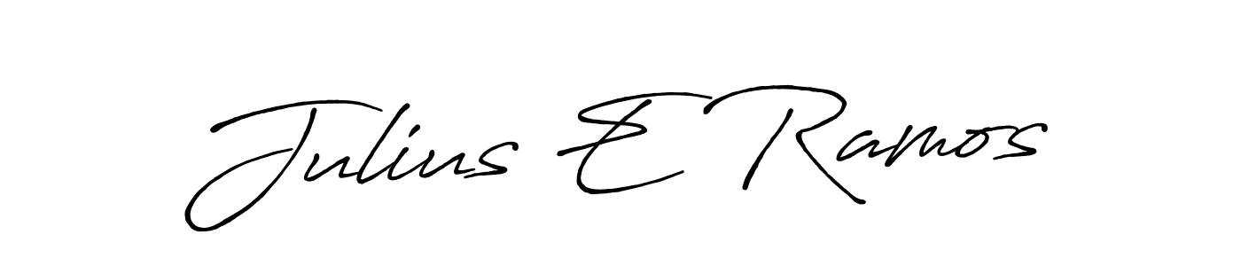 Also we have Julius E Ramos name is the best signature style. Create professional handwritten signature collection using Antro_Vectra_Bolder autograph style. Julius E Ramos signature style 7 images and pictures png