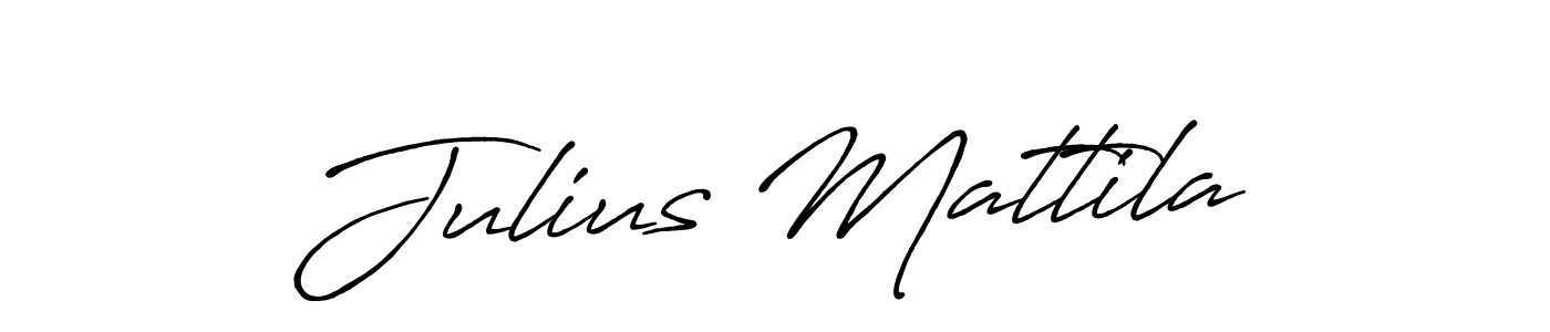 Create a beautiful signature design for name Julius Mattila. With this signature (Antro_Vectra_Bolder) fonts, you can make a handwritten signature for free. Julius Mattila signature style 7 images and pictures png