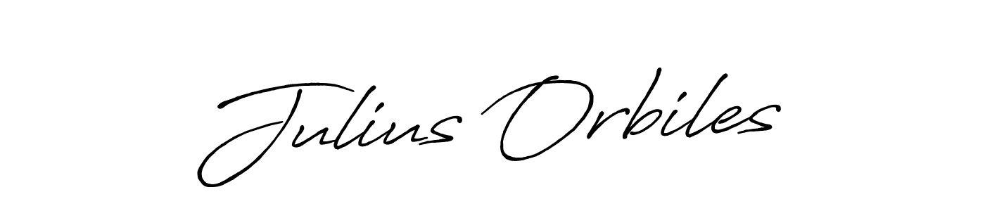 How to make Julius Orbiles name signature. Use Antro_Vectra_Bolder style for creating short signs online. This is the latest handwritten sign. Julius Orbiles signature style 7 images and pictures png